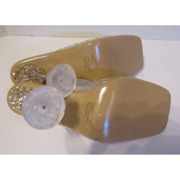 New Cape Robbin Cinderella Heels Eli Clear Transparent Open Toe Size 7.5 - Picture 10 of 10